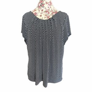 Worthington polka dot blouse